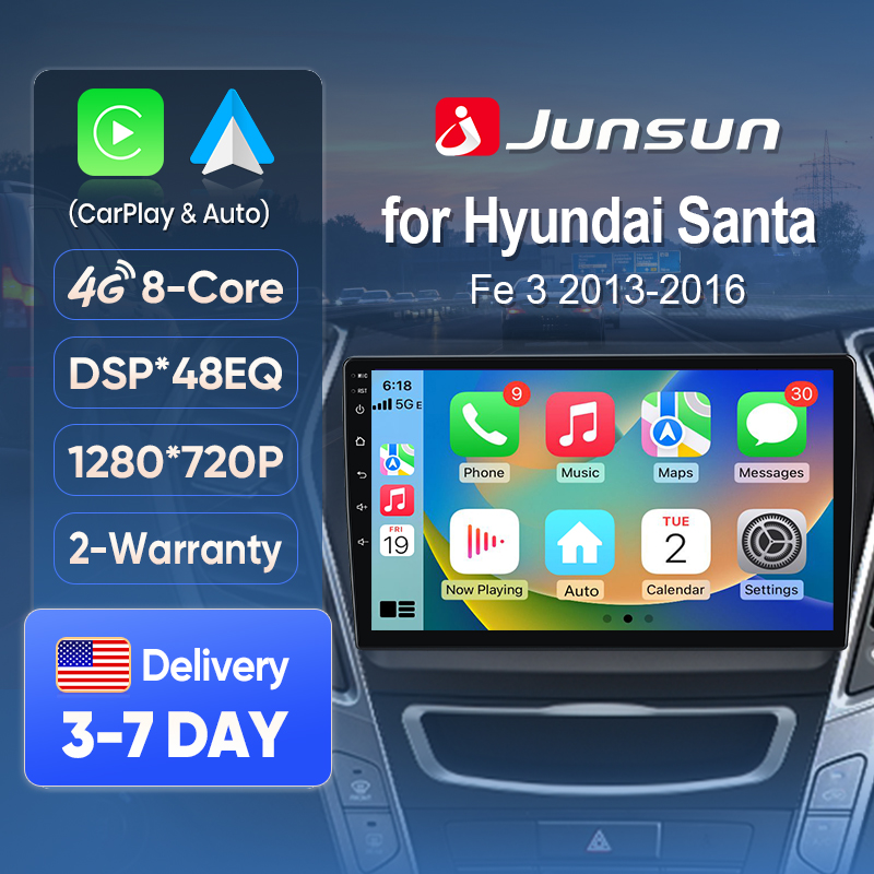 Japanese Work Lifestyle - วิทยุติดรถยนต์ Junsun AI Voice พร้อมระบบ CarPlay