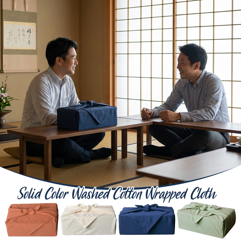 Furoshiki Wrap Cloth - ผ้าห่อของขวัญสไตล์ญี่ปุ่น ฟุโรชิกิ ขนาด 68x72 ซม. ผ้าเช็ดหน้าสีพื้น