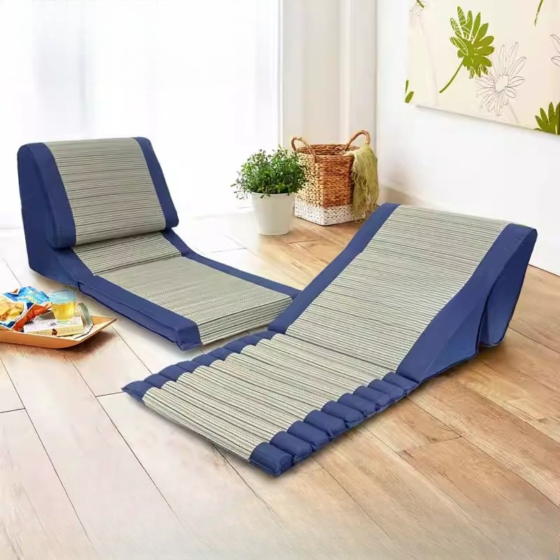 Tatami Mat Rush - อเนกประสงค์Tatamiเก้าอี้พับชั้นโซฟาRushหญ้าสไตล์ญี่ปุ่นLazy Loungeที่นั่งฤดูร้อนReclinerห้องนอนAccent