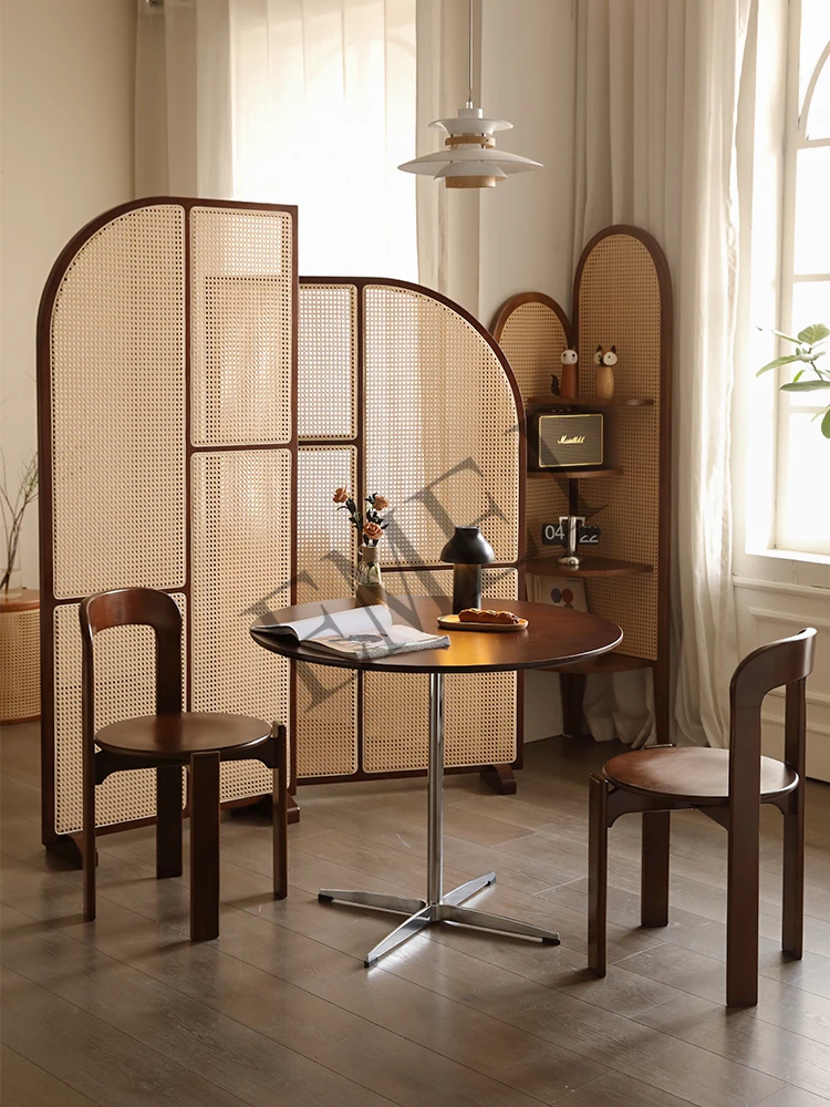 แผ่นไม้จริงหวายแบบย้อนยุคมีฉาก - Shoji Screen Divider บทวิจารณ์และราคา