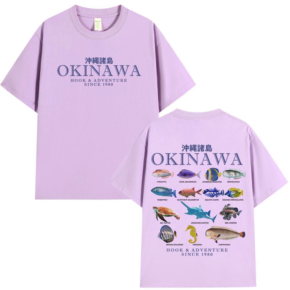 Okinawa Ocean Fish T เสื้อ Sea - Japanese Women Lifestyle บทวิจารณ์และราคา