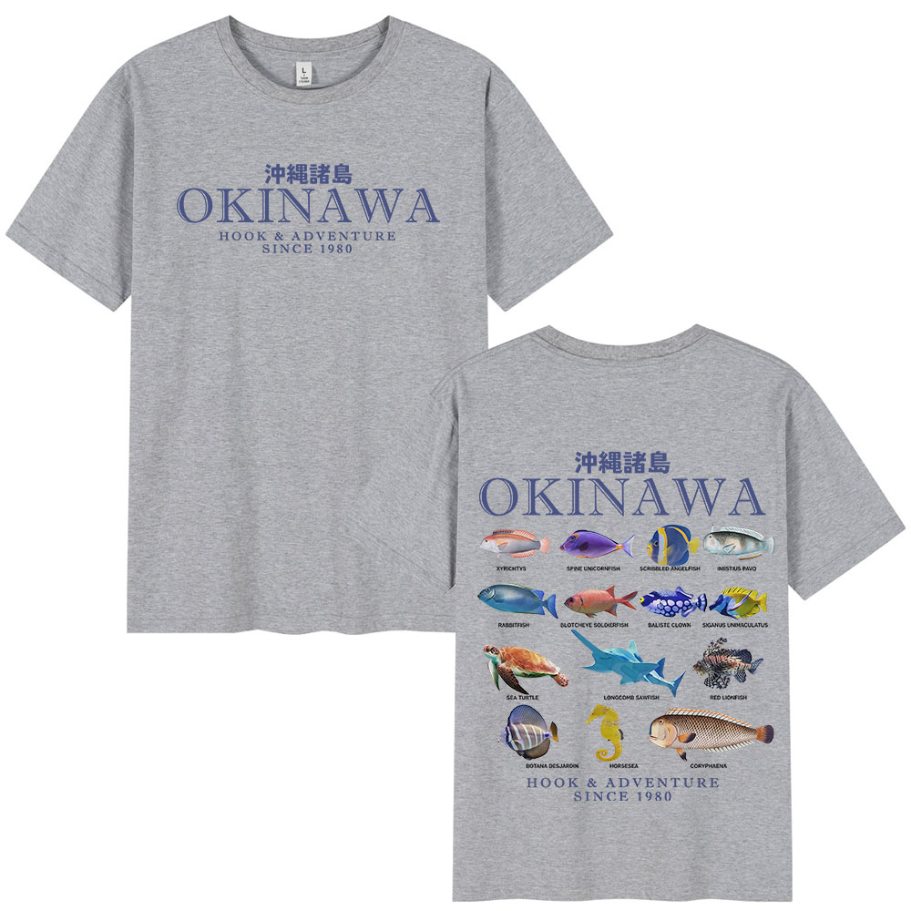 Okinawa Ocean Fish T เสื้อ Sea - Japanese Women Lifestyle บทวิจารณ์และราคา