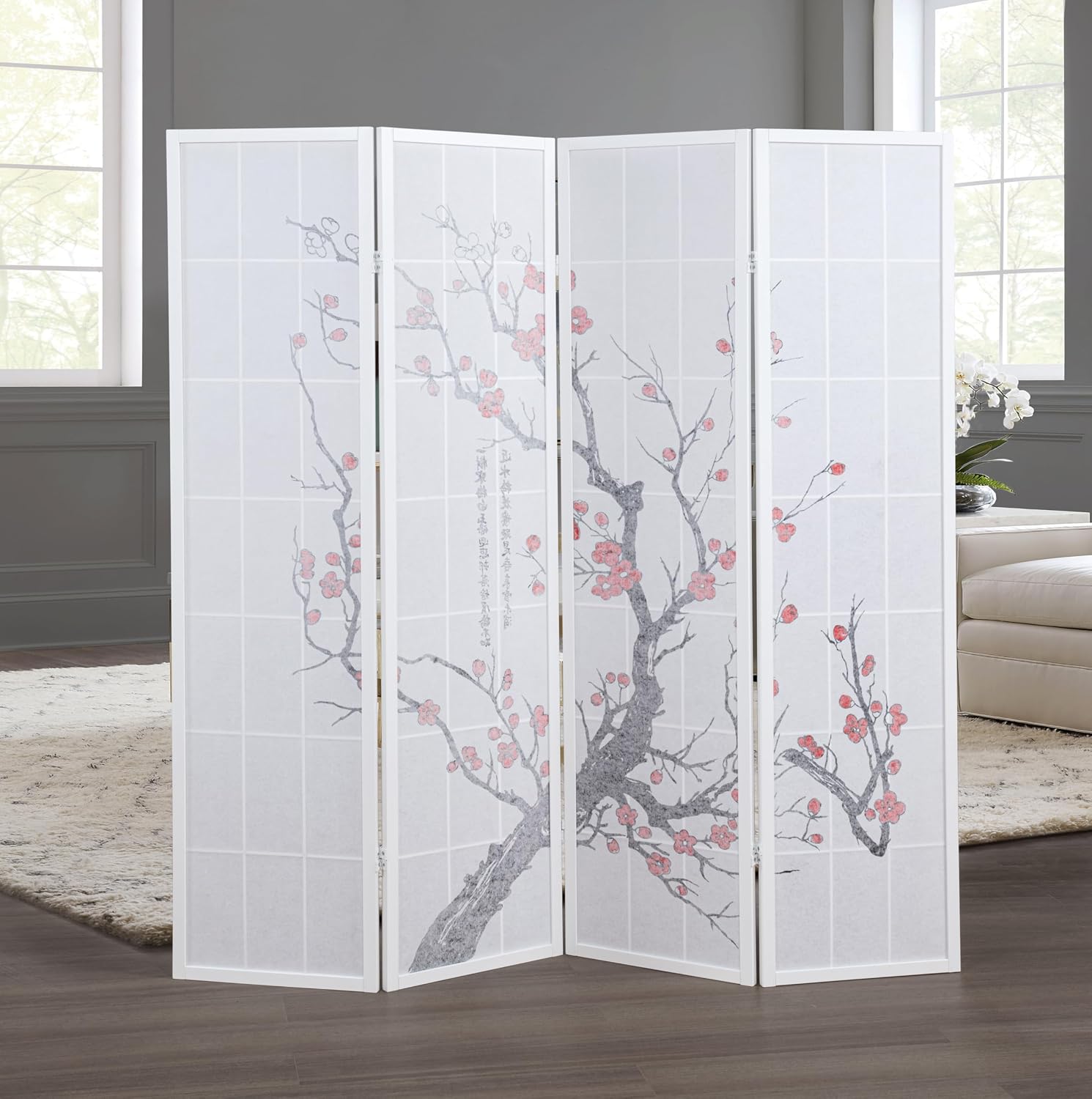 ฉากกั้นห้องแบบพับได้สไตล์ญี่ปุ - Shoji Screen Divider บทวิจารณ์และราคา