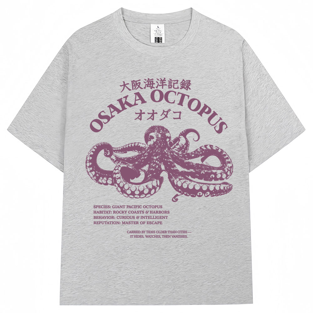 เสื้อยืดลายปลาหมึกโอเกะซ่าสไตล - Japanese Women Lifestyle บทวิจารณ์และราคา