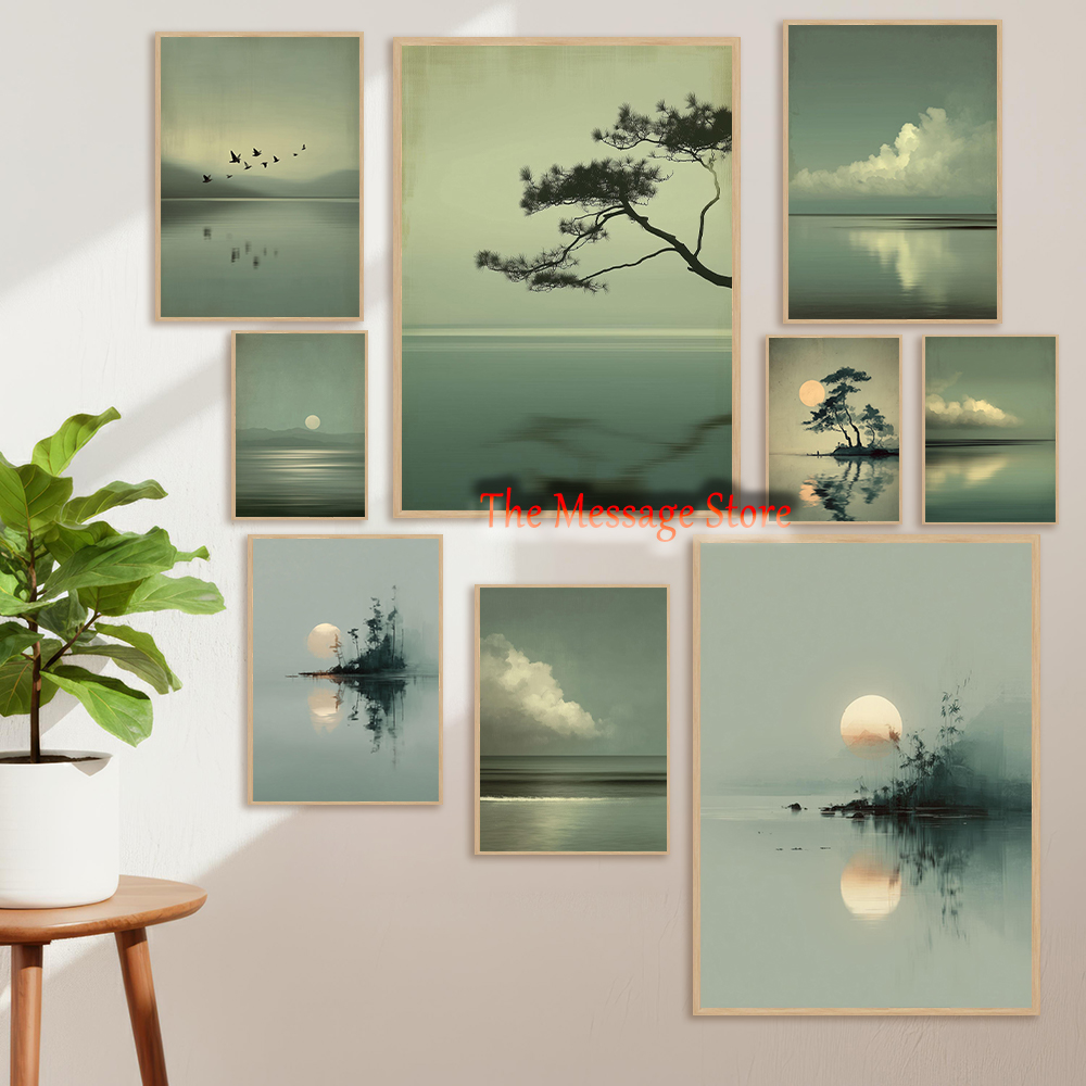 ภาพวาดภูมิทัศน์ญี่ปุ่นแบบมินิม - Japanese Zen Lifestyle บทวิจารณ์และราคา